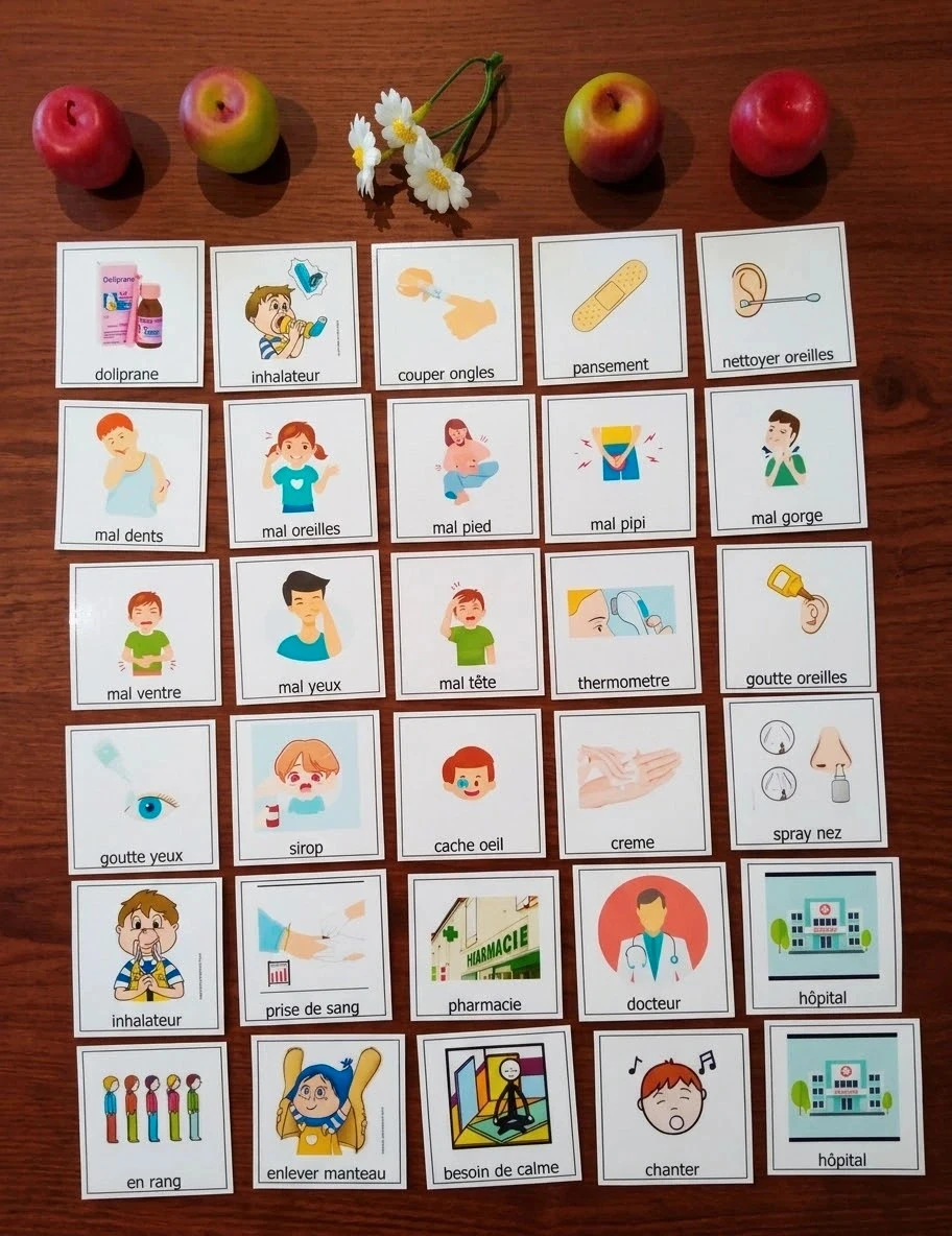 pictogrammes pour les soins